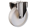 RVS bokwiel – plaat - polyamide wiel RVS bokwiel – plaat - polyamide wiel